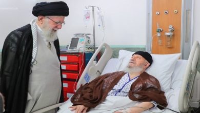 Ayatollah Seyed Ali Khamenei Visits Ailing Ayatollah Makarem Shirazi