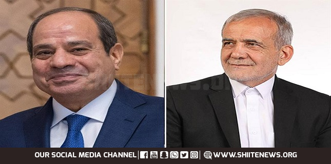 Sisi congratulates Pezeshkian on winning Iran pres. race; UN says ready for cooperation