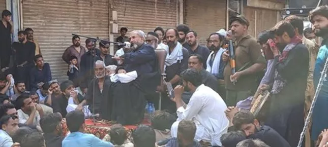 Allama Arif Wahidi address Ashura gathering in Wahari