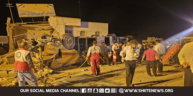 Bus accident in Iran at least 28 Pakistani pilgrims martyred, injures 23