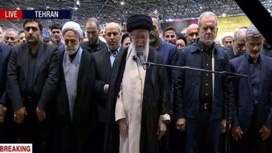 Ayatollah Khamenei leads funeral prayers for assassinated Hamas leader