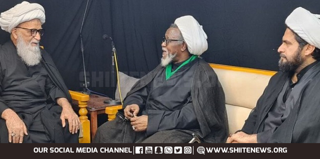 Sheikh Zakzaky calls on Grand Ayatollah Hafiz Bashir Hussain Najafi