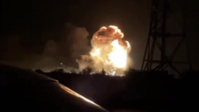Ukrainian drones hit Russian airfield, oil depot Kyiv source