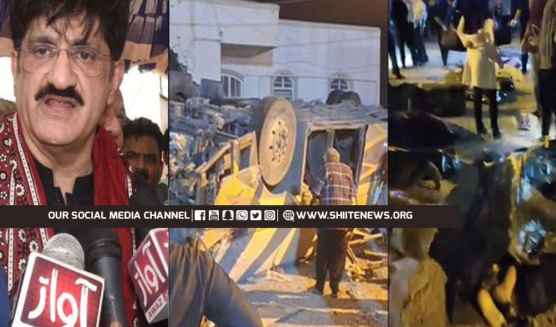 CM Sindh announces financial assistance for martyred and injured in the Iran bus accident