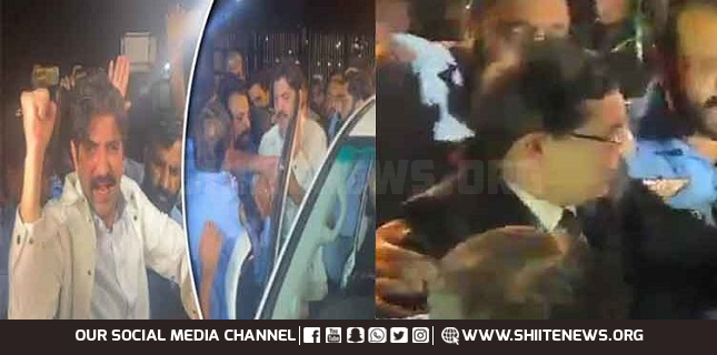 PTI leaders Barrister Gohar, Sher Afzal Marwat arrested outside Parliament House