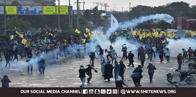 Police fire at Anti-Israel rally in Karachi