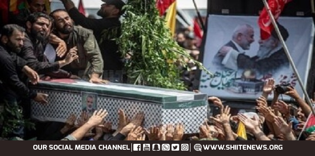Mass funeral underway in Tehran for IRGC commander assassinated by Israel