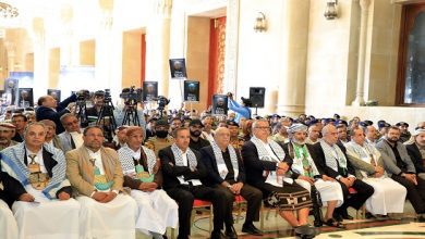 Official, widely attended rally was held in memory of nation's deceased, Yahya Sinwar