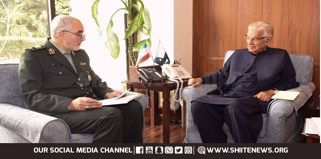 Khawaja Asif meets Iranian Deputy Defense Minister, vows to increase mutual cooperation
