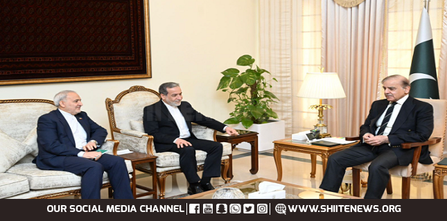 Iran’s FM meets Pakistani PM, discusses bilateral ties, Israeli atrocities
