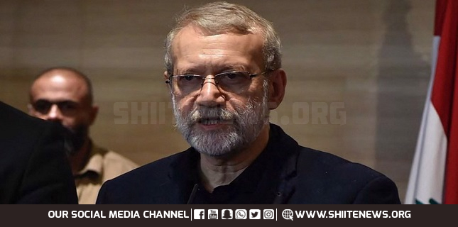 Larijani asserts Iran’s support for resistance, says conveyed Leader’s message to Lebanon