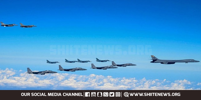 US Air Force B-1B bomber joins air drill with South Korea, Japan