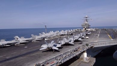 USS Abraham Lincoln aircraft carrier leaving Red Sea after attacks off Yemen coast