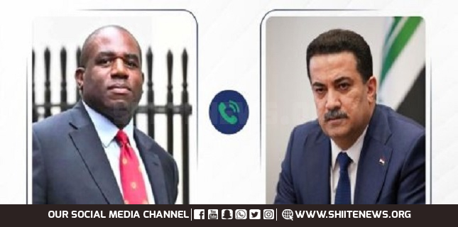 Al-Sudani Receives a Phone Call from the British Foreign Secretary