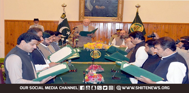Newly elected cabinet of the Balochistan Shia Conference take oath
