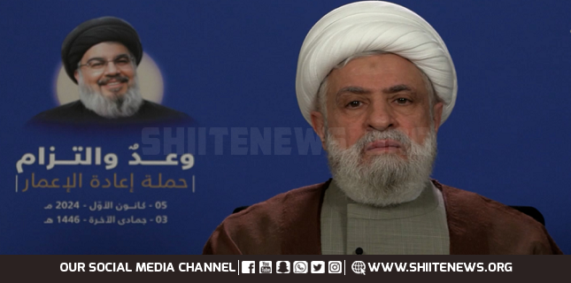 Sheikh Qassem: Hezbollah will be by Syria’s side against aggression