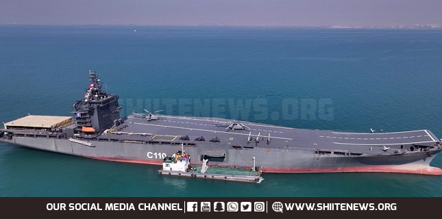 New drone carrier Shahid Bagheri joins IRGC fleet in Persian Gulf