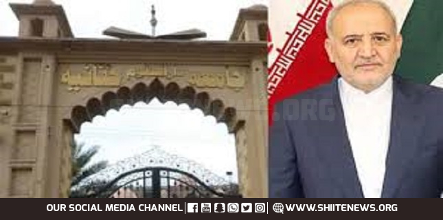 Iranian Ambassador, Consul General visit Haqqania University, express regret over the accident