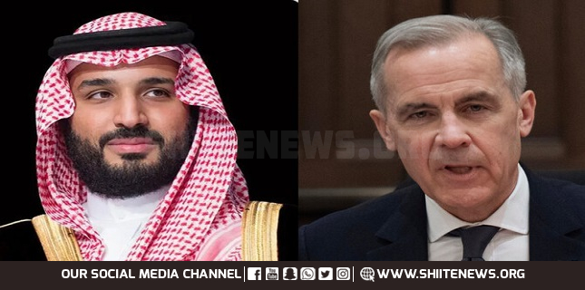 Saudi crown prince congratulates Mark Carney on confirmation as Canada PM