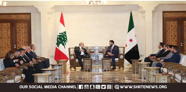 Salam Discusses with Sharaa Cooperation between Lebanon and Syria