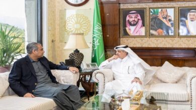 Saudi ambassador receives Pakistani interior minister in Islamabad