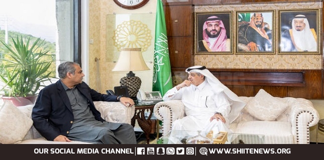 Saudi ambassador receives Pakistani interior minister in Islamabad