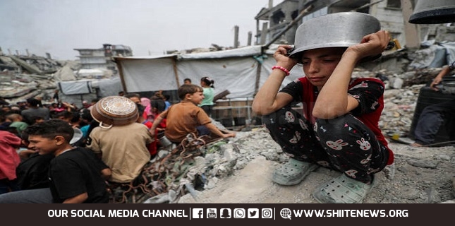 ‘Hunger breaks everything’: desperate Gazans scramble for food