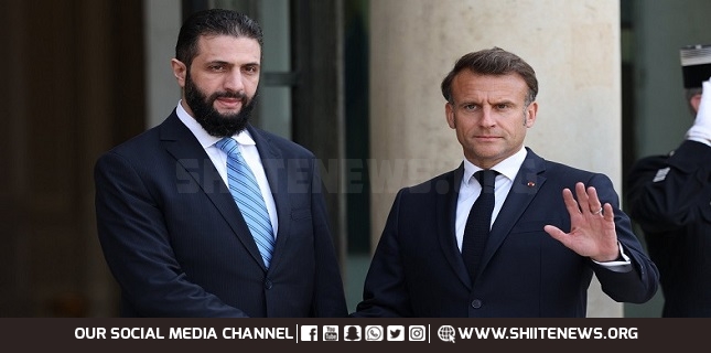 Al-Sharaa meets with Macron, announces indirect talks with ‘Israel’