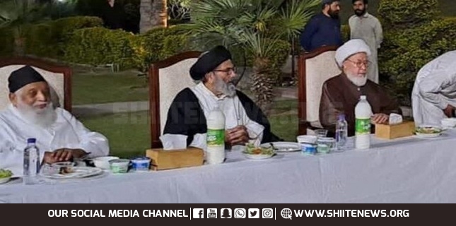 Allama Sajid Ali Naqvi and other eminent scholars attended the dinner given in honor of Imam Juma of Skardu.
