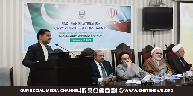 Iranian Ambassador takes part in seminar held in Quaid-e-Azam University