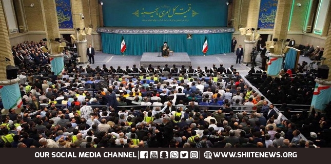 Leader calls for worldwide resistance against Israeli-US crimes in Gaza, Palestine
