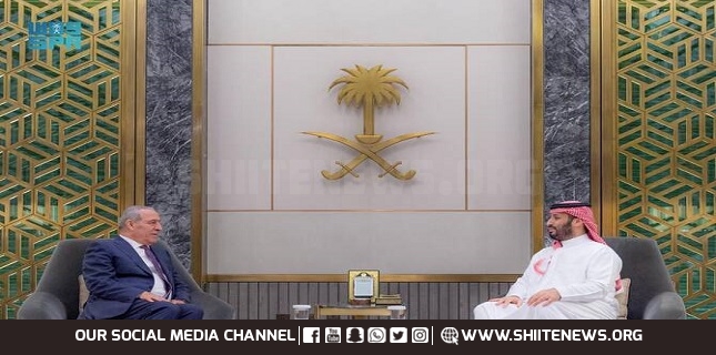 Saudi crown prince meets Palestinian vice president