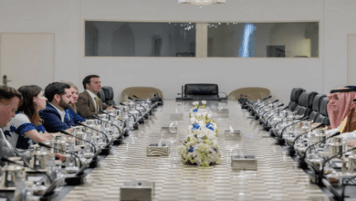 Saudi minister of state for foreign affairs meets US delegation in Riyadh