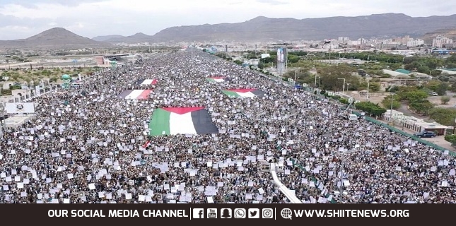 Yemenis march against Israeli crimes in Palestine