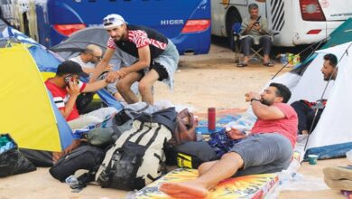 Gaza marchers retreat to western Libya after being blocked