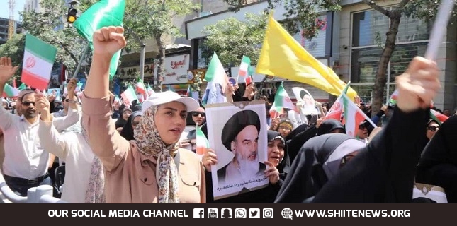 Iranians rally nationwide in support of armed forces amid Israeli aggression