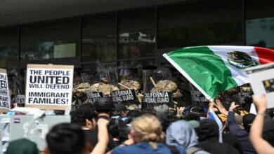 US deploys Marines to Los Angeles as police break up fourth day of protests
