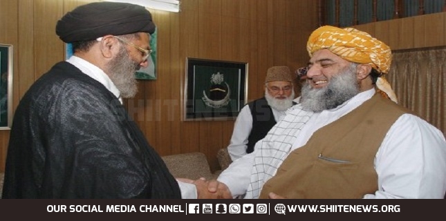 Allama Syed Sajid Ali Naqvi holds important meeting with Maulana Fazlur Rehman