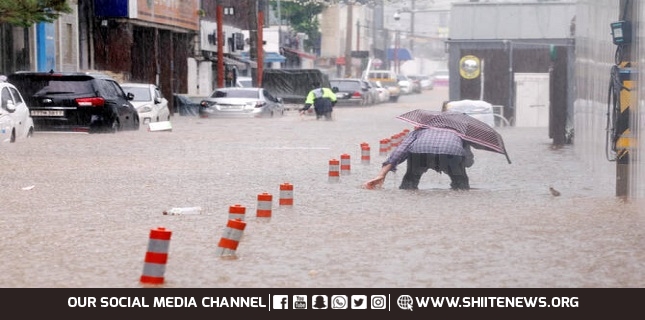 At least 4 dead and 1,300 evacuated after heavy rain in South Korea