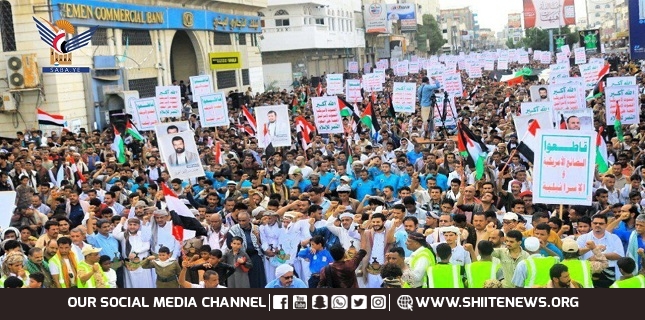 Massive Marches in Hodeidah in Support of Gaza