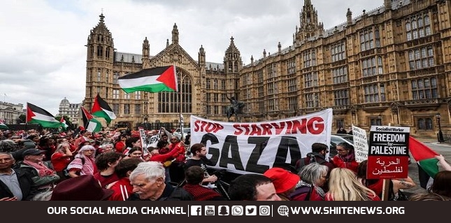 Protester in UK threatened with arrest by armed police over Palestinian flag