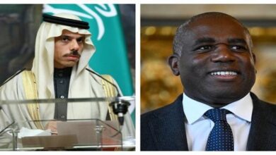 Saudi FM receives phone call from UK foreign secretary