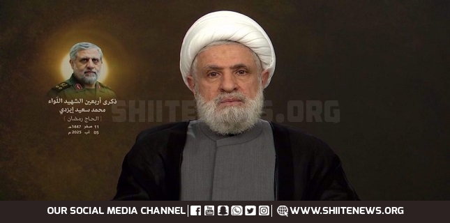 Hezbollah leader rejects disarmament, urges prioritizing Israeli aggression