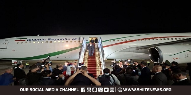 President Pezeshkian arrives in Belarus