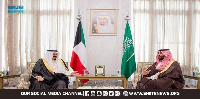 Saudi crown prince receives Kuwaiti PM at NEOM Palace