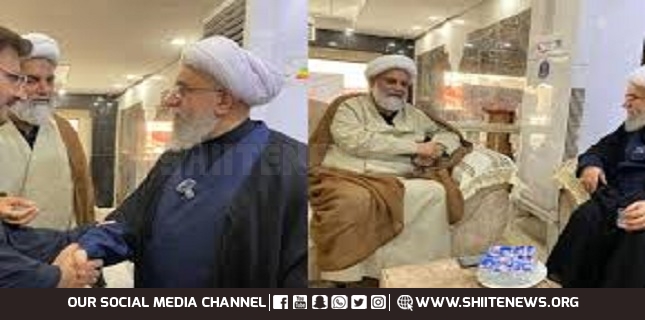 Senator Allama Raja Nasir Abbas Jafari meets Ayatollah Raza Ramzani in Karbala