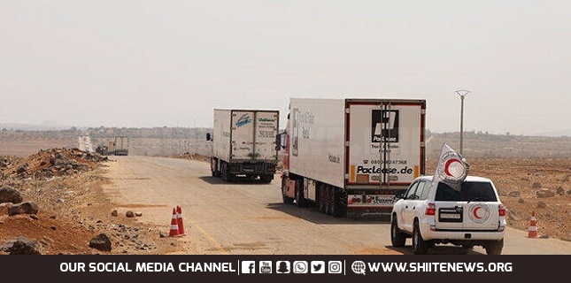 Syrian Red Crescent delivers humanitarian relief to Sweida