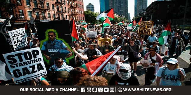Thousands protest in US, Canada against Gaza starvation
