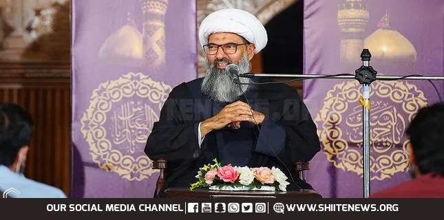 Allama Najafi delivers thought-provoking speech on faith and knowledge