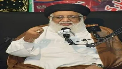 Heartfelt condolences from Ayatollah Hafiz Syed Riaz Hussain Najafi